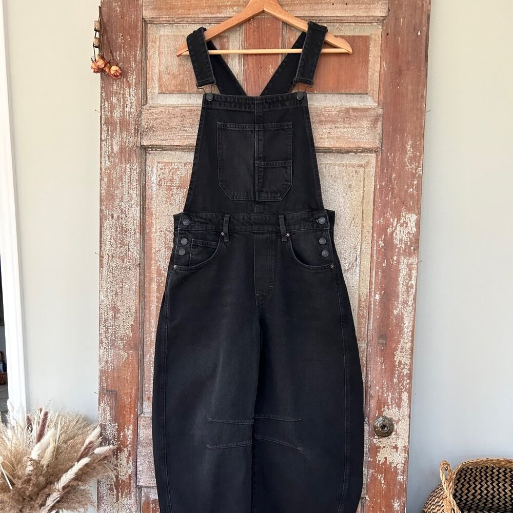 Free People Good Luck Barrel Overalls - Soundwave Small